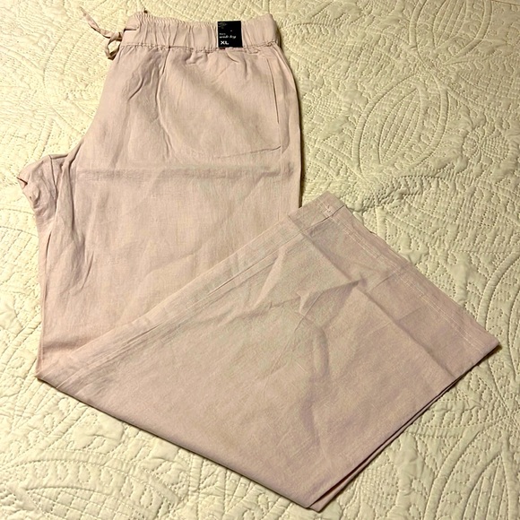 New York & Company Pants - New York & Company Wide Leg Linen Pants